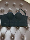 BUSTIER NERO CON STRASS