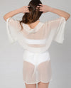 KIMONO georgette 100% SETA  -SARTORIALE - MADE IN ITALY